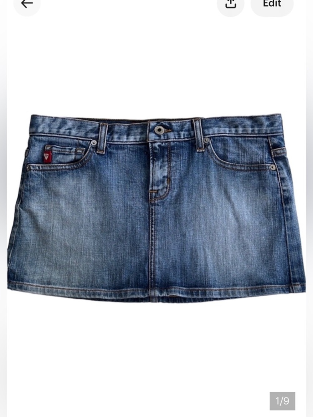 GUESS Vintage Mini Jean  Skirt Size 30